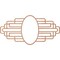 Ekena Millwork Elizabeth Wood Fretwork Prcd Ceiling Medallion, Cherry, 28"W x 14"H x 7 3/4"IW x 13 1/4"IH x 1/4"T CMWP28X14X0250EBCH - alternate 5